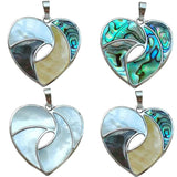 Abalone Maple Leaf Pendant Bead WFH891
