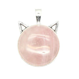 Crystal Pendant Necklaces for Women, Pop Style Cat Head Design