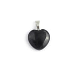Agates Pendant Charm Heart Shape Stone Pendant for DIY Jewelry
