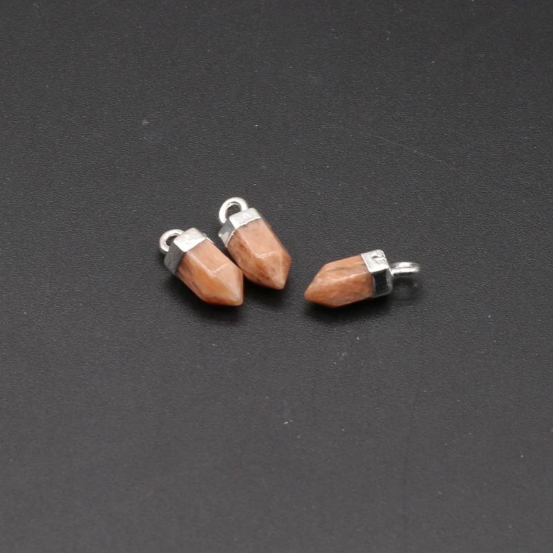 Natural Stone Sliver Plated Pendulum Amethysts Crystal for Jewelry Making