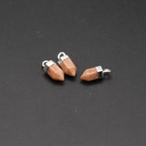 Natural Stone Sliver Plated Pendulum Amethysts Crystal for Jewelry Making
