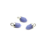 Natural Stone Sliver Plated Pendulum Amethysts Crystal for Jewelry Making