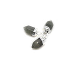 Natural Stone Sliver Plated Pendulum Amethysts Crystal for Jewelry Making