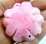 Quartz Crystal Cinnabar Flower Pendant for DIY Jewelry Making