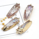 Colorful Crystal Quartz Insect Pendant for DIY Necklace
