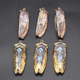 Colorful Crystal Quartz Insect Pendant for DIY Necklace