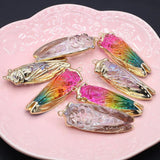 Colorful Crystal Quartz Insect Pendant for DIY Necklace