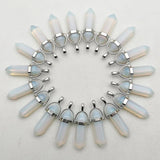 Mixed Gem Stone Pendulum Reiki Charm Necklace Pendant Jewelry Making