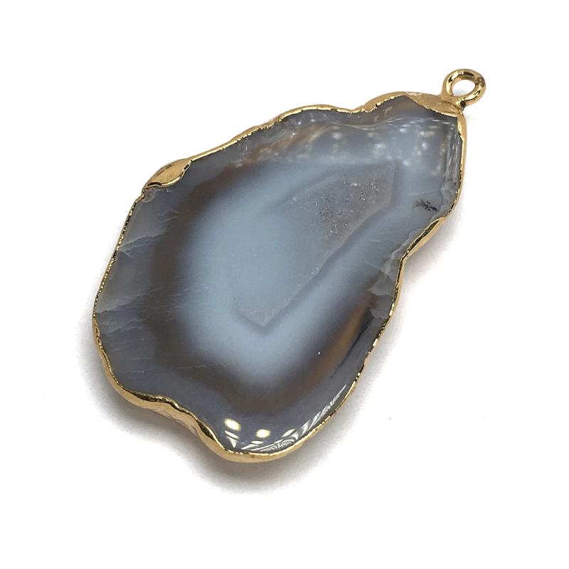 Irregular Agates Pendant Natural Quartz Stone Pendants Charms