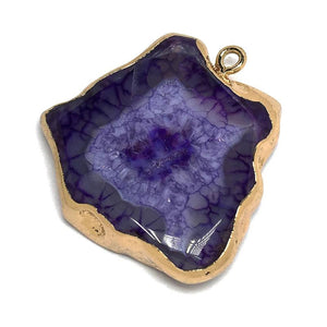 Irregular Agates Pendant Natural Quartz Stone Pendants Charms