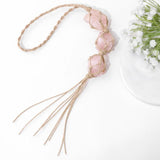 Raw Quartz Car Rearview Mirror Pendant Dream Catcher Home Ornament