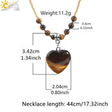 CSJA Mushroom Pendant Choker Pink Quartz Crystal Necklace