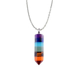 7 Chakra Stone Natural Quartz Necklaces Yoga Pendant For woman And Men Gift