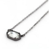 Crystal Stone Pendant Necklace & Bangle Set for Women