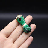 Stone Pendants Plated Fist Shape Lapis Quartz for Jewelry Making
