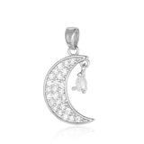 3pcs Star Hexagram CZ DIY Pendant Evil Eye Charms Necklace Making