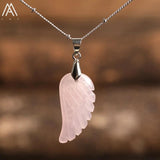 Gemstone Angel Wings Choker Pendant Necklace