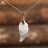 Gemstone Angel Wings Choker Pendant Necklace