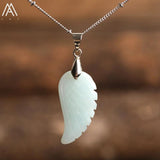 Gemstone Angel Wings Choker Pendant Necklace