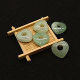 30mm Heart Shaped Natural Stone Pendants 8 Colors DIY Necklace Making