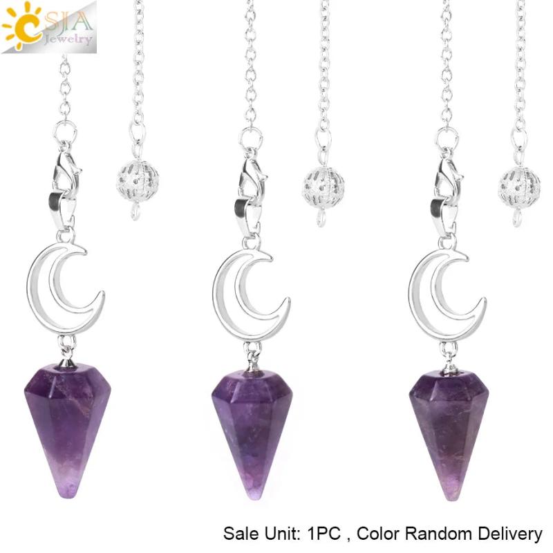 CSJA Spiritural Crystal Pendulum Pink Quartz