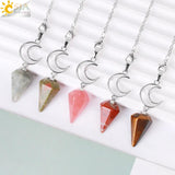 CSJA Spiritural Crystal Pendulum Pink Quartz
