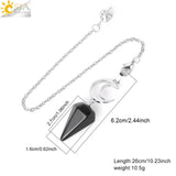 CSJA Spiritural Crystal Pendulum Pink Quartz