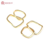 10PCS 18K Brass Irregular Charms Pendants for Jewelry Making
