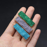 Irregular Druzy Agates Pendant for Jewelry Making DIY Necklace