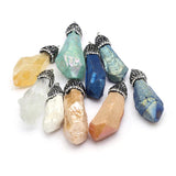 Irregular Druzy Agates Pendant for Jewelry Making DIY Necklace