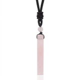 Natural Crystal Quartz Amethyst Good Luck Pendant Charm Healing Necklace