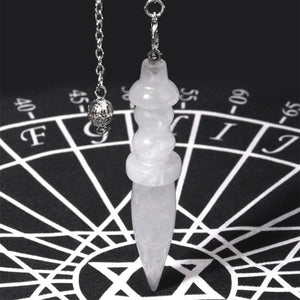 Clear Quartz Crystal Pendulum for Divination Dowsing