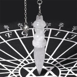 Clear Quartz Crystal Pendulum for Divination Dowsing