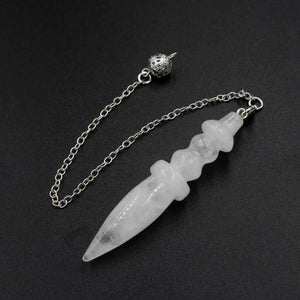 Clear Quartz Crystal Pendulum for Divination Dowsing