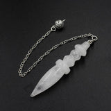 Clear Quartz Crystal Pendulum for Divination Dowsing