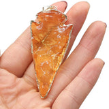 Triangle Natural Quartz Stone Pendant for DIY Necklace