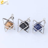 CSJA Hexagram Energy Pendant Necklace Religion Symbol Reiki Merkaba