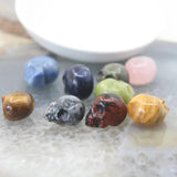 Skeleton Quartz Crystal Ornament Carving Crafts Skull Head