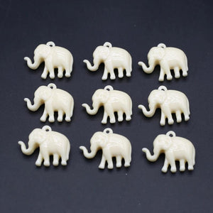 10pcs Elephant Animals Coral Pendant DIY Jewelry Necklace Bracelet Accessories
