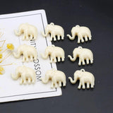 10pcs Elephant Animals Coral Pendant DIY Jewelry Necklace Bracelet Accessories