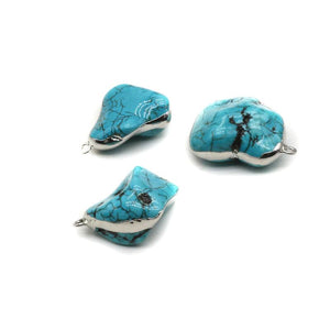 Turquoise Stone Pendant for Earrings Necklaces