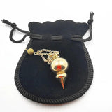Reiki Pendulum Natural Stone Amulet Healing Pyramid