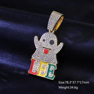 Hiphop Rock Pendants Natural Stone Charms for Necklaces