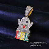 Hiphop Rock Pendants Natural Stone Charms for Necklaces