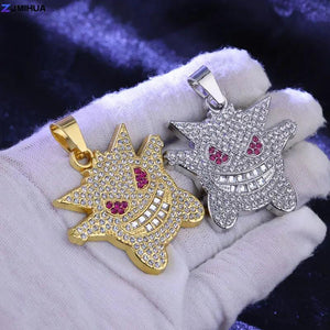 Hiphop Rock Pendants Natural Stone Charms for Necklaces