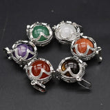 Women Necklace Pendant Four-Leaf Cage Pendant for DIY Jewelry Making