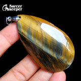 Tiger's Eye Gem Pendant for DIY Crystal Necklaces RS080