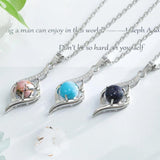 Horus Eye Gemstone Agate Green Aventurine Pendant Charm Reiki Jewelry
