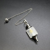 Reiki Om Symbol Crystal Pendulum Dowsing Natural Stone Points Pendant