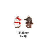 10pcs Enamel Christmas Charms for DIY Crafts